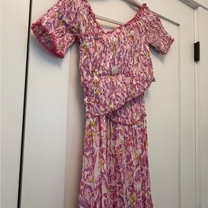 Poupette St. Barth Pink and White Dress (new with tags).